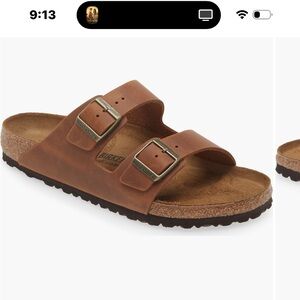 Birkenstock Arizona Leather Sandals - Tan